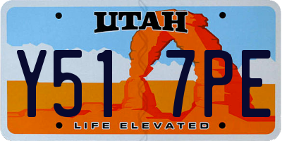 UT license plate Y517PE