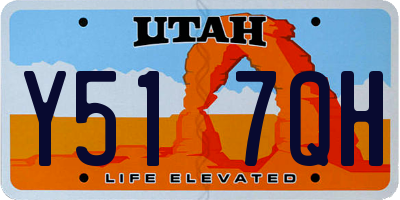 UT license plate Y517QH