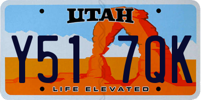 UT license plate Y517QK