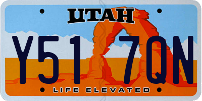 UT license plate Y517QN