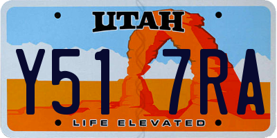 UT license plate Y517RA