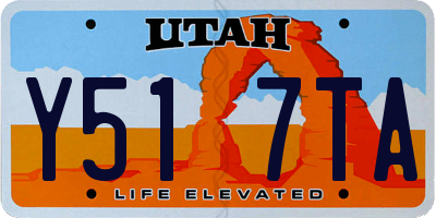 UT license plate Y517TA