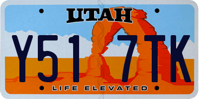 UT license plate Y517TK