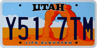 UT license plate Y517TM