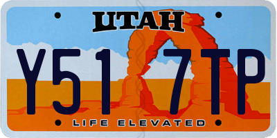 UT license plate Y517TP