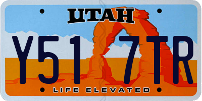 UT license plate Y517TR