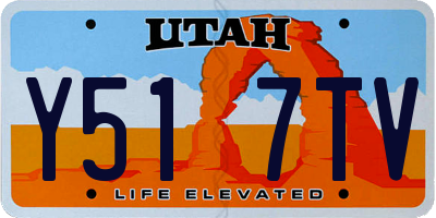 UT license plate Y517TV