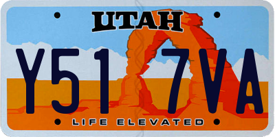 UT license plate Y517VA