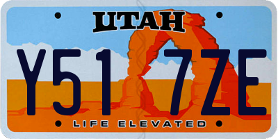 UT license plate Y517ZE