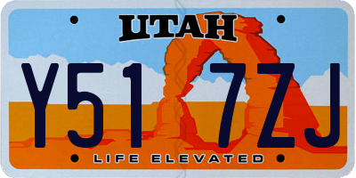 UT license plate Y517ZJ