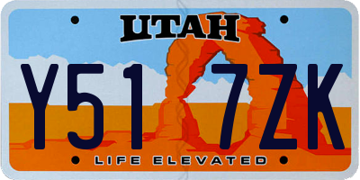 UT license plate Y517ZK