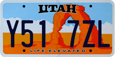 UT license plate Y517ZL