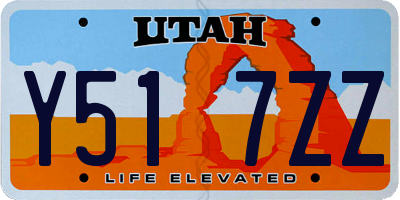UT license plate Y517ZZ