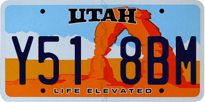 UT license plate Y518BM
