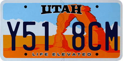 UT license plate Y518CM