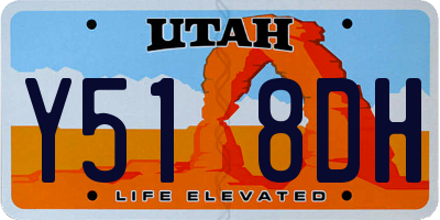UT license plate Y518DH