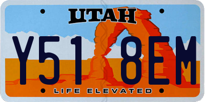 UT license plate Y518EM