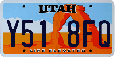 UT license plate Y518FQ