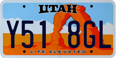 UT license plate Y518GL