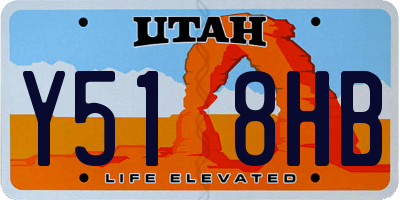 UT license plate Y518HB