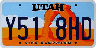 UT license plate Y518HD
