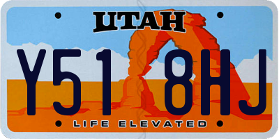 UT license plate Y518HJ