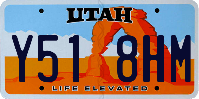UT license plate Y518HM
