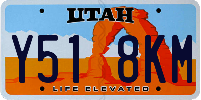 UT license plate Y518KM