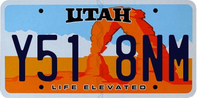 UT license plate Y518NM