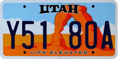 UT license plate Y518OA