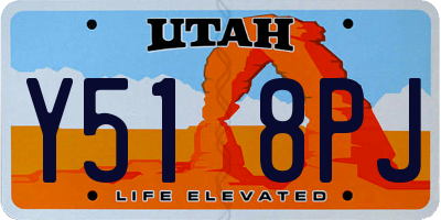UT license plate Y518PJ