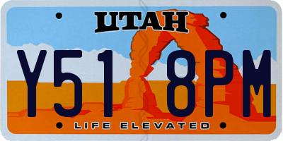 UT license plate Y518PM