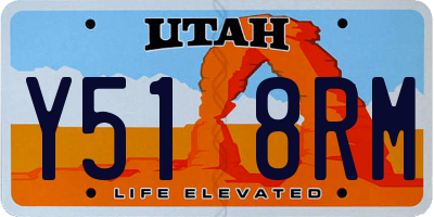 UT license plate Y518RM