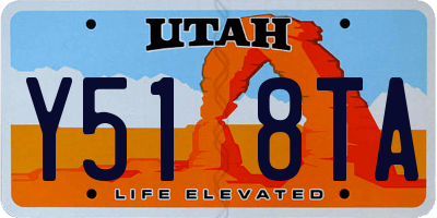 UT license plate Y518TA