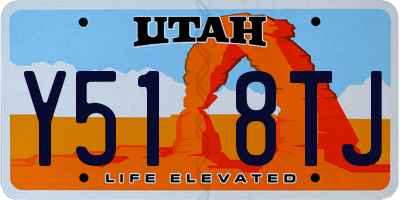 UT license plate Y518TJ