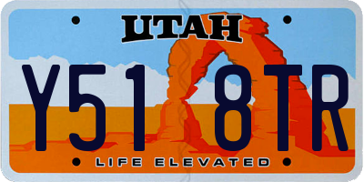 UT license plate Y518TR