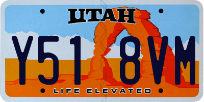 UT license plate Y518VM