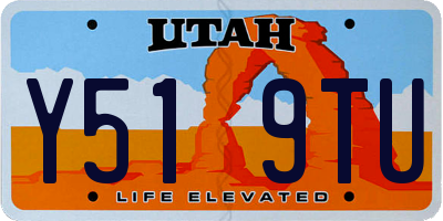 UT license plate Y519TU