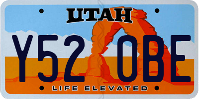 UT license plate Y520BE