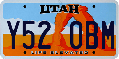 UT license plate Y520BM