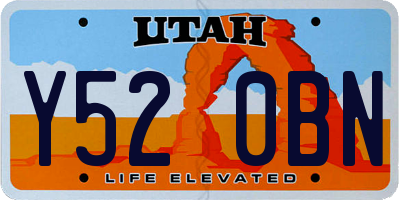 UT license plate Y520BN