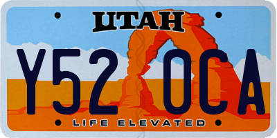 UT license plate Y520CA