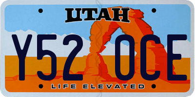 UT license plate Y520CE