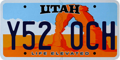 UT license plate Y520CH