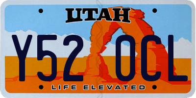 UT license plate Y520CL