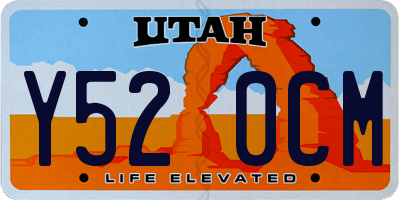 UT license plate Y520CM