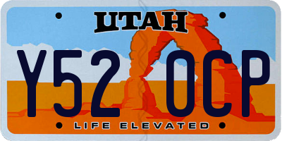 UT license plate Y520CP