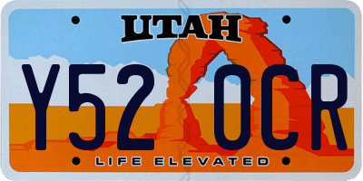 UT license plate Y520CR