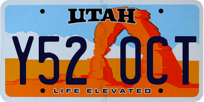 UT license plate Y520CT