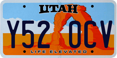 UT license plate Y520CV